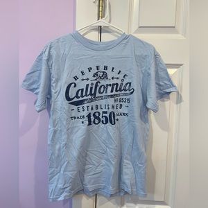 California blue t-shirt